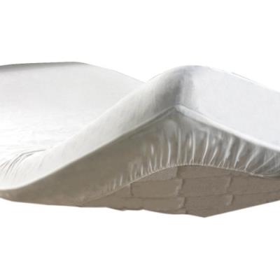 Douceur d'intérieur 1640079 protège matelas anti-acarien molleton uni blanc 140 x 190 cm