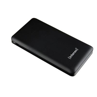 Intenso Powerbank S10000 Slim - Batterie de secours pour smartphone/tablette/lecteur MP3/caméra digital - 10000 mAh - Noir