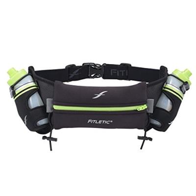 Fitletic hd08 lot de 2 ceintures dhydratation noir vert 250 ml hd08-c6l