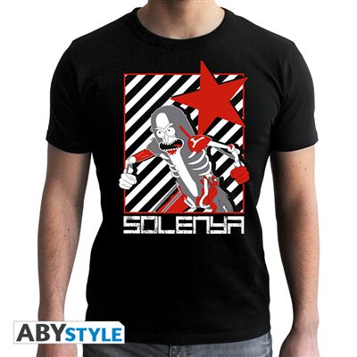 RICK AND MORTY - Tshirt Solenya homme black M