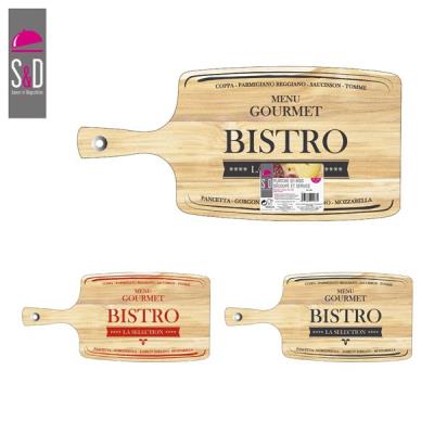Planche à fromage charcuterie bois rectangulaire 20 x 42 cm