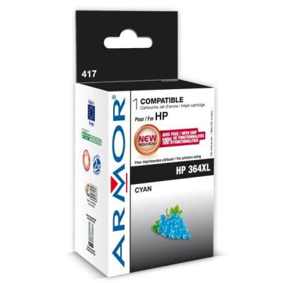Armor K12573 - cyaan - inktcartridge (alternatief voor: HP 364XL)