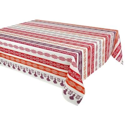 Vent du sud nappe enduite cuzco 160 x 200 - framboise arg200ecuzfm