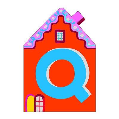 Djeco - Lettre petite maison en bois - Q