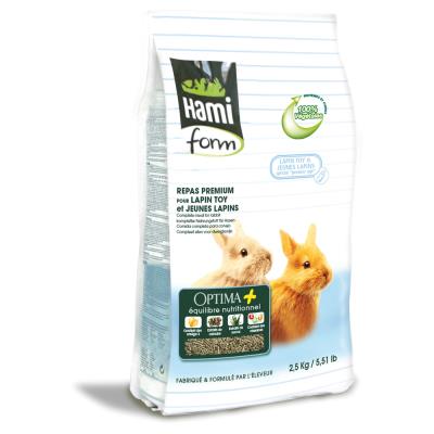 Hamiform - Repas Premium Optima+ pour Lapin Toys et Jeune Lapin - 2,5Kg