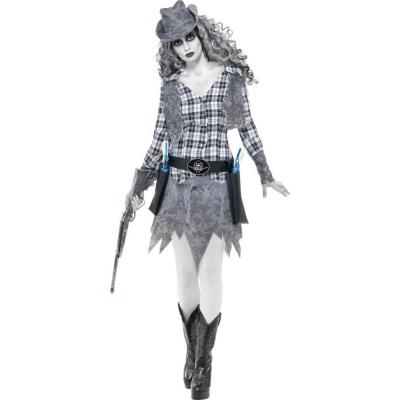 Déguisement fantôme cowgirl femme Halloween Small