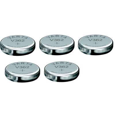 Varta 5 Piles oxyde argent V362 SR721SW 362 1,55V