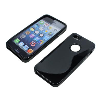 Coque en silicone noir Apple iPhone 5