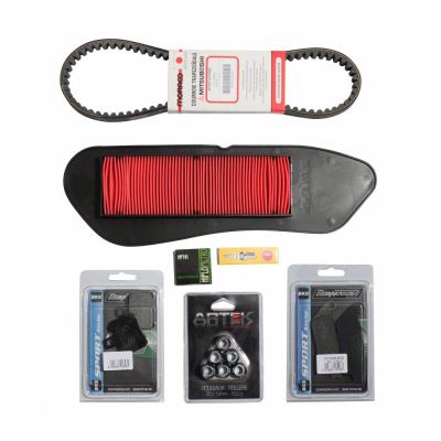 Kit entretien maxiscooter adaptable yamaha 125 xmax 2010+-mbk 125 skycruiser 2010+ -selection p2r-