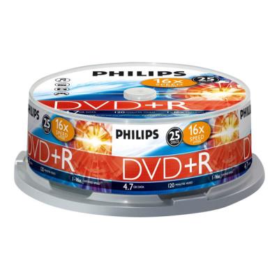 Philips DR4S6B25F - DVD+R x 25 - 4.7 GB - opslagmedia