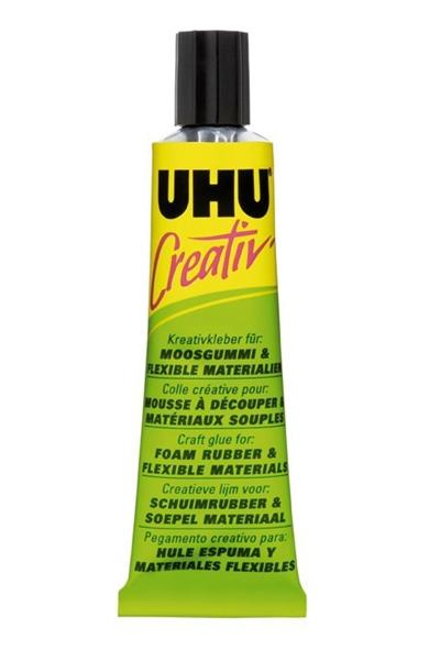 Colle Uhu, Mousse À Découper & Matériaux Souples 33Ml