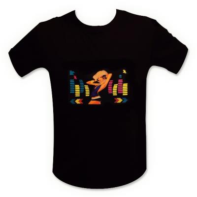 T-shirt equalizer éclairage LED dj blonde lumineux Taille L