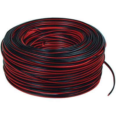 Valueline LSP-010R Câble Haut-parleur 2 x 0,35 mm 100 m Noir/Rouge