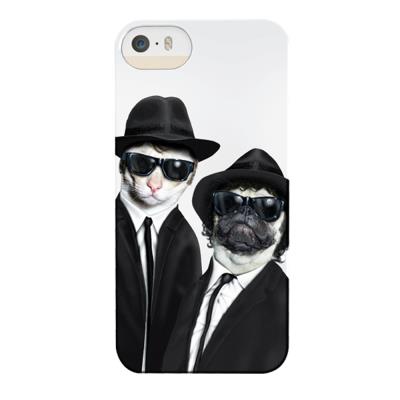 Coque souple pour iPhone 5s motif chien chat Broth