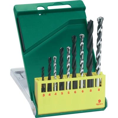 Mèche, Foret et Burin Bosch Assortiment De Forets Universel - Promoline - Lot De 9