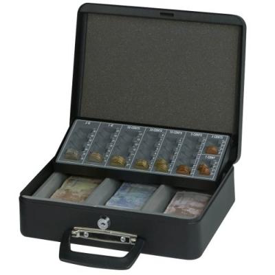 Maul - 1 x caisse à monnaie avec trieur de pièces, noir 3 compartiments 5631490