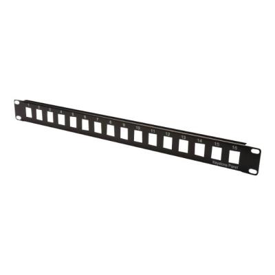 Digitus Noir, Ral 9005 Professional Dn-91400 - Tableau De Connexions - Utp - 1U - 19" - 16 Ports