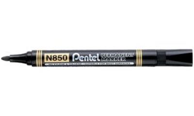 Pentel - Marqueur permanent N860, noir, pointe biseautée