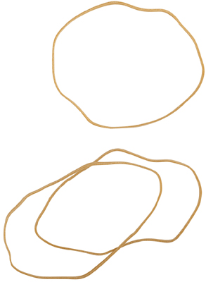 Bracelet Caoutchouc Blond 120 Mm - Sac De 1kg