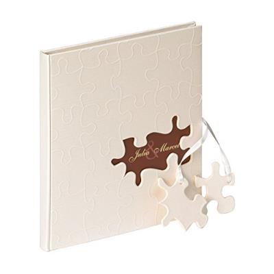 Walther, livre d'hôtes, puzzle, gb-173, 23x25 cm, 144 pages blanches