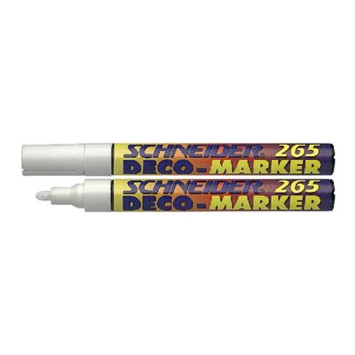 Marqueur craie / déco Schneider 265 blanc 10pcs.