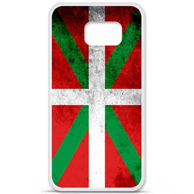 Coque en silicone imprimée compatible Samsung Galaxy S6 Drapeau Basque