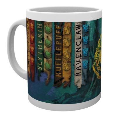Tasse à café Harry Potter Drapeaux de maisons