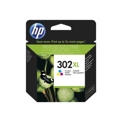 HP 302XL - hoog rendement - driekleur op verfbasis - origineel - inktcartridge