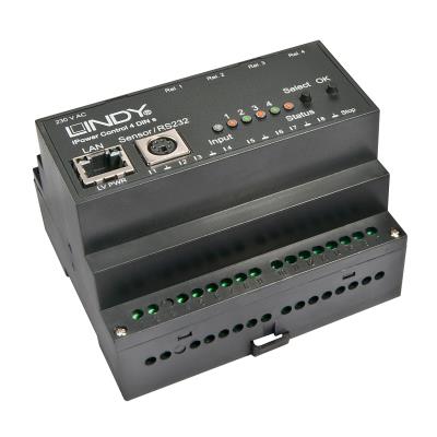 Module ipower 4 sorties, montage rail din lindy 32650