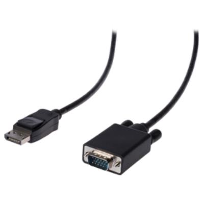 Câble displayport displayport mâle - vga mâle, 2,00 m noir valueline