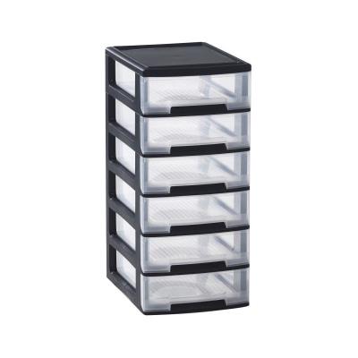 Allibert tour de rangement 3 tiroirs babel format a4 6x5 l