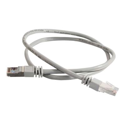 C2G Cat5e Booted Shielded (STP) Network Patch Cable - cordon de raccordement - 4 m - gris