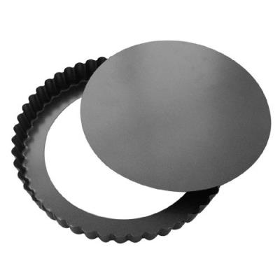 De buyer 4706.20 tourtière cannelée à bords droits - fond amovible - acier revêtu - ht. 2 cm - ø 20 cm