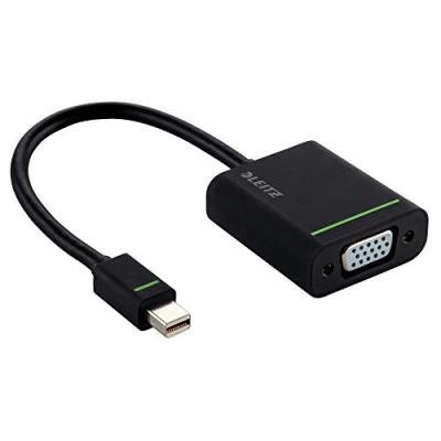 Leitz Adaptateur Mini Display Port vers VGA-63090095- 15 cm, Noir