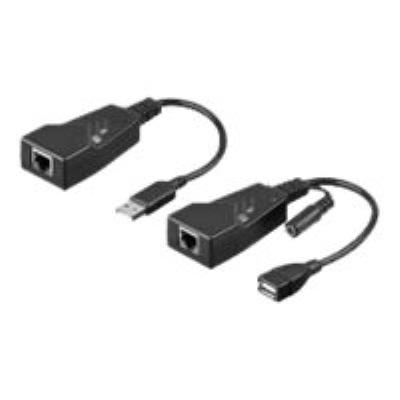 Goobay CAT 5/5a/6 / USB 2.0 Converter (Transmitter and Receiver Units) - USB-uitbreider
