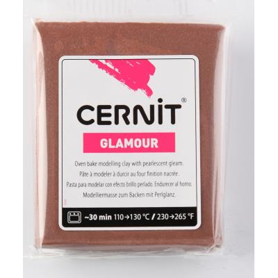 Pâte Cernit Glamour - 56 g - Cuivre (057) - Cernit