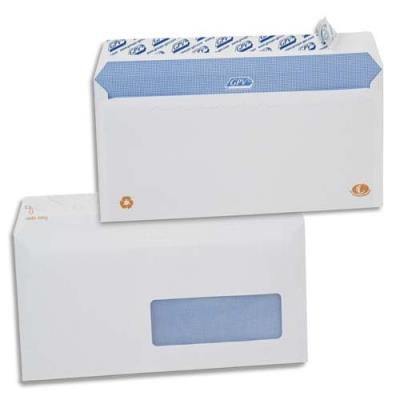 Gpv 2715 boîte de 500 enveloppes auto-adhésives 110 x 220 mm blanc 18985