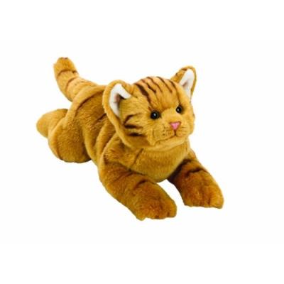 Classique Chat Tigré Orange En Peluche - Taille Moyenne De La Gamme Yomiko