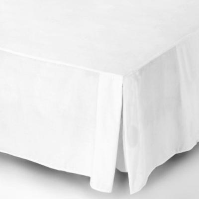 LINENS LIMITED CACHE-SOMMIER 1 PERSONNE EN PERCALE DE POLYCOTON 180 FILS, BLANC, POUR 90CM X 190CM