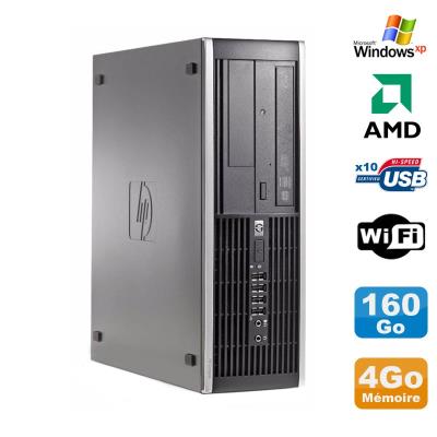 Pc hp compaq 6005 pro sff amd 3ghz 4go ddr3 160go sata graveur wifi windows xp
