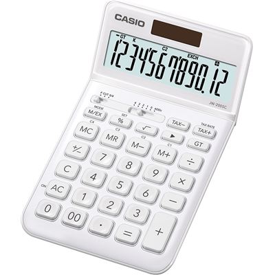 Casio JW 200 SC WE Calculatrice de bureau Blanc