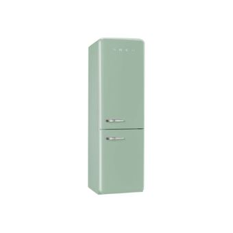 Autocollant Vinyle Déco Rétro Motif Boomerang Vert/Beige Pour Frigo, Congélateur - NEUF