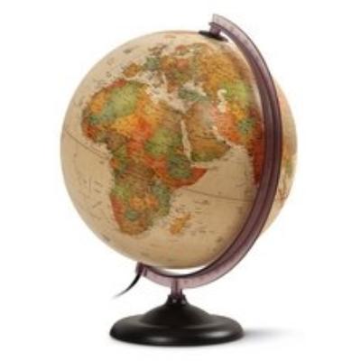 Globe terrestre lumineux 30 cm first antique jpc 465212