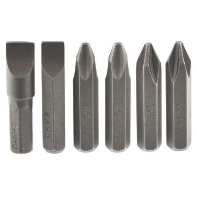Douille à choc 6pc 40mm Embouts Phillips et fendu