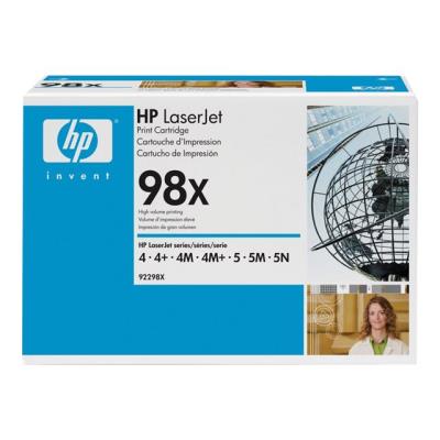 HP 98X - hoog rendement - zwart - origineel - LaserJet - tonercartridge (92298X)