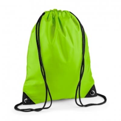 Sac à dos à bretelles - gym - linge sale - chaussures - BG10 - vert citron