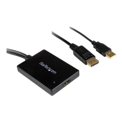 StarTech.com DisplayPort naar HDMI Adapter met USB-audio videoconverter - zwart