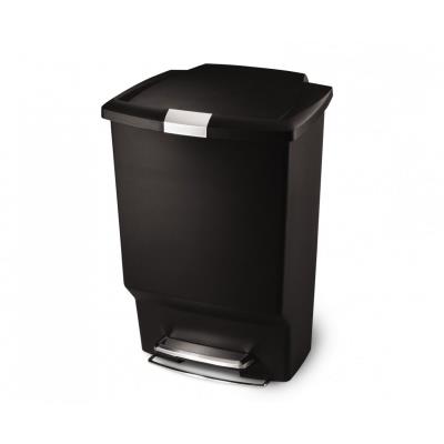 Poubelle rectangulaire à pédale 45 l noire simplehuman cvv1371