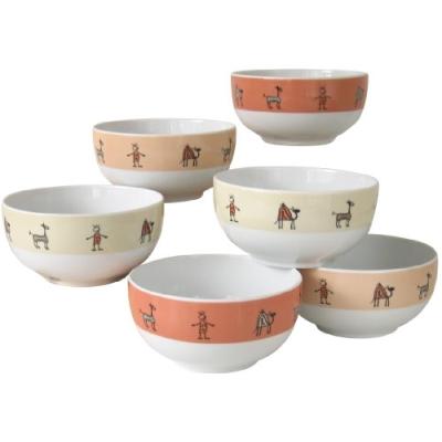 CREATABLE 10814 LOT DE 6 BOLS NATURE
