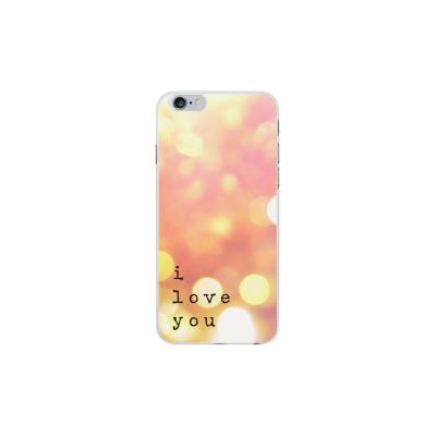Coque rigide transparente I love you pour iPhone 6/6S